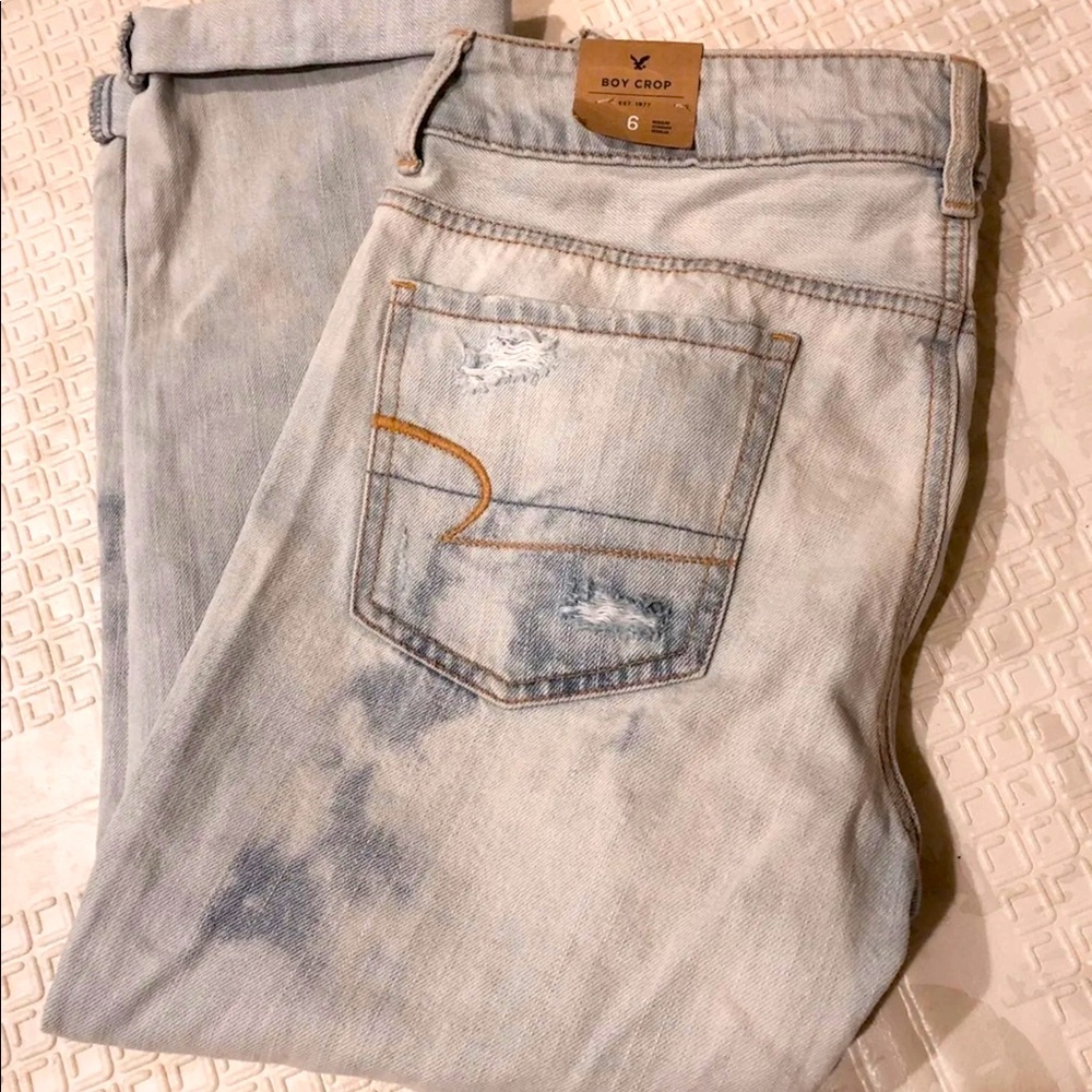 American Eagle Boy Crop Jean NWT, sz 6